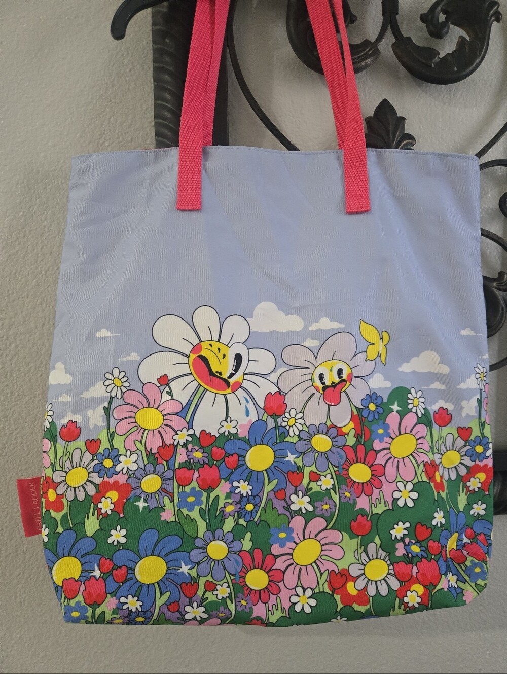 Estee Lauder Hattie Stewart Whismical Floral Recycled Tote Bag
